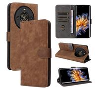 BELLA BEAR Fossibot S3 Pro Case, [RFID Blocking] Fossibot S3 Pro Wallet Case, with [Card Holder][Kickstand Function], Case for Fossibot S3 Pro-Brown