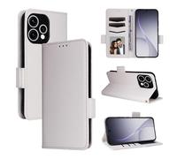 BELLA BEAR OPPO Reno15 5G/15C 5G Phone Case, Wallet with Magnetic, Kickstand Function, Shockproof Protective Case for OPPO Reno15 5G/15C 5G-White