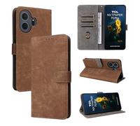 BELLA BEAR TCL NxtPaper 70 Pro 5G Case [RFID Blocking] [Card Holder] [Kickstand Function] Case for TCL NxtPaper 70 Pro 5G-Brown