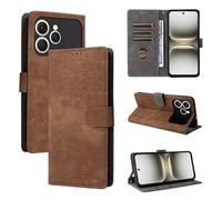 BELLA BEAR Tecno Spark 40 4G Case, [RFID Blocking] Tecno Spark 40 4G Wallet Case, with [Card Holder][Kickstand Function], Case for Tecno Spark 40 4G-Brown