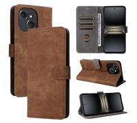 BELLA BEAR Tecno Spark 40C 4G Case, [RFID Blocking] Tecno Spark 40C 4G Wallet Case, with [Card Holder][Kickstand Function], Case for Tecno Spark 40C 4G-Brown