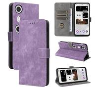 BELLA BEAR XReal Beam Pro Case, [RFID Blocking] XReal Beam Pro Wallet Case, with [Card Holder][Kickstand Function], Case for XReal Beam Pro-Purple