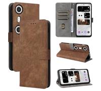 BELLA BEAR XReal Beam Pro Case, [RFID Blocking] XReal Beam Pro Wallet Case, with [Card Holder][Kickstand Function], Case for XReal Beam Pro-Brown