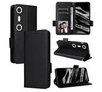 BELLA BEAR XReal Beam Pro Phone Case, Magnetic Flip Leather Wallet Case, Kickstand Case, Shockproof Protective Case for XReal Beam Pro-Black