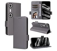 BELLA BEAR XReal Beam Pro Phone Case, Magnetic Flip Leather Wallet Case, Kickstand Case, Shockproof Protective Case for XReal Beam Pro-Gray