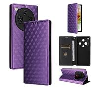 BELLA BEAR ZTE Nubia Focus 2 5G Phone Case, Magnetic Flip Leather Wallet Case, Kickstand Case, Shockproof Protective Case for ZTE Nubia Focus 2 5G-Purple