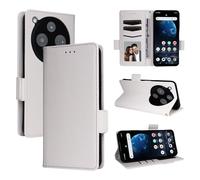 BELLA BEAR ZTE Nubia P9 Pro 5G/Optus X Pro 2 5G Phone Case, Wallet with Magnetic, Kickstand Function, Shockproof Protective Case for ZTE Nubia P9 Pro 5G/Optus X Pro 2 5G-White