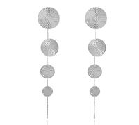 BELLA-Bee Big Gold/Silver Round Disc Dangle Drop Earrings for Women Lightweight Trendy Gold/Silver Circle Hammered Dangling Earrings Bohemia Vintage Statement Earrings Fashion Jewelry Accessories for