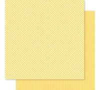 Bella Besties Gingham & Stripes Double-Sided Cardstock 12X12-Bell Pepper