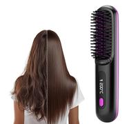 Bella Brush Pro, Bella Pro Blow Out Brush, Bellabrush Pro, Portable Hair Straightener Brush for Travel for All Hair Types (Black)