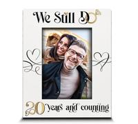 BELLA BUSTA We Still Do 20 Years And Counting-20th Wedding Anniversary Keepsake For Couples, Friends, Parents, Mom and Dad-Picture Frame (5x7 Vertical)