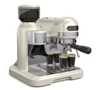 Bella Café espresso machine | vintage | grinder | 19 bar | milk foam | 2 cups | 1550 W