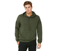 Bella+Canvas Unisex Sponge Fleece Pullover Dtm Hoodie Military Green XL