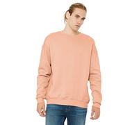 Bella Canvas 3945 Unisex Drop Shoulder Sweatshirt-Peach-L (US)