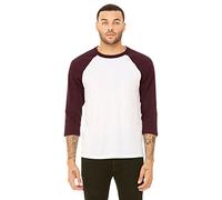 Bella Canvas Adult 3/4 Sleeve Blended Baseball Tee