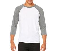 Bella Canvas Adult 3/4 Sleeve Blended Baseball Tee