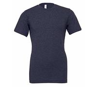 Bella Canvas Adults Unisex Heather CVC Short Sleeve T-Shirt (2XL) (Heather Midnight Navy)