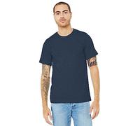 Bella Canvas Adults Unisex Heather CVC T-Shirt (L) (Heather Navy)