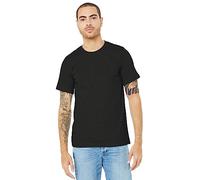 Bella Canvas Adults Unisex Heather CVC T-Shirt (L) (Black Heather)