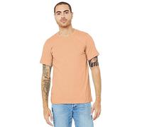 Bella Canvas Adults Unisex Heather CVC T-Shirt (XS) (Heather Peach)