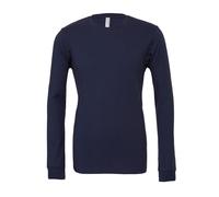 Bella Canvas Long Sleeve Crew Neck T Shirt Mens Airlume Combed Cotton Tops