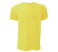 Bella + Canvas Men's Canvas Jersey Crew Neck T-Shirt Short Sleeve T-Shirt in Bright Yellow | Size: XL Bella + Canvas Bright Yellow XL