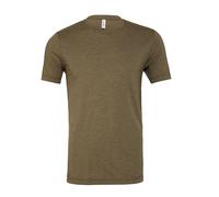 Bella + Canvas Men's Canvas Triblend Crew Neck T-Shirt Short Sleeve T-Shirt in Olive | Size: 2XL Bella + Canvas Olive 2XL