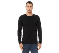 Bella + Canvas Men's Jersey Long-Sleeved T-Shirt in Black | Size: XL Bella + Canvas Black XL