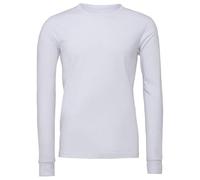 Bella + Canvas Men's Jersey Long-Sleeved T-Shirt in White | Size: XL Bella + Canvas White XL