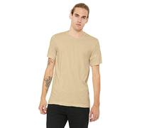 Bella + Canvas Mens Jersey Short-Sleeve T-Shirt, Color: Soft Cream, Size: Small