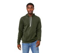 Bella Canvas Mens Poly-Cotton Fleece Pullover Hoodie (3719) -Military G -XL