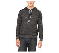 Bella Canvas Mens Poly-Cotton Fleece Pullover Jumper Hoodie (BC3719) -DTG Dark G -M