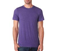 Bella + Canvas Mens Triblend Short-Sleeve T-Shirt, Color: Purple Triblend, Size: Medium