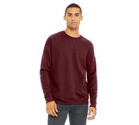 Bella Canvas Unisex Adult Fleece Drop Shoulder Sweatshirt (M) (Maroon)