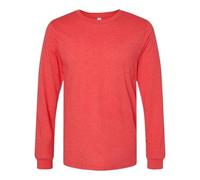 Bella Canvas Unisex CVC Jersey Long-Sleeve T-Shirt, Heather Red, S