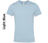 Bell Canvas Unisex Jersey Crew Neck T-Shirt Casual Wear Plain Cotton Tee Mens