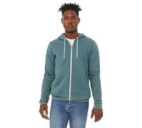 Bella + Canvas unisex Poly-Cotton Fleece Full-Zip Hoodie - 3739