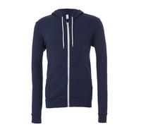 Bella + Canvas Unisex Poly-Cotton Pre-Shrunk Full-Zip Hoodie