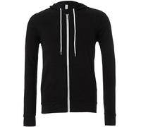 Bella + Canvas Unisex Polycotton Fleece Full Zip Hoodie 3739 - Ribbed Cuffs