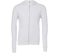 Bella + Canvas Unisex Polycotton Fleece Full Zip Hoodie 3739 - Ribbed Cuffs