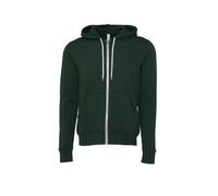 Bella + Canvas Unisex Polycotton Fleece Full Zip Hoodie 3739 - Ribbed Cuffs