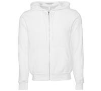 Bella + Canvas Unisex Polycotton Fleece Full Zip Hoodie 3739 - Ribbed Cuffs