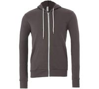Bella Canvas Unisex Polycotton Fleece Full Zip Hoodie Asphalt