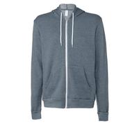 Bella Canvas Unisex Polycotton Fleece Full Zip Hoodie Heather Slate
