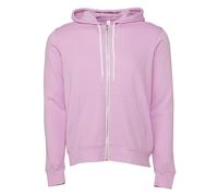 Bella Canvas Unisex Polycotton Fleece Full-Zip Hoodie - Lilac
