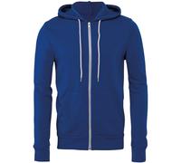 Bella Canvas Unisex Polycotton Fleece Full Zip Hoodie True Royal