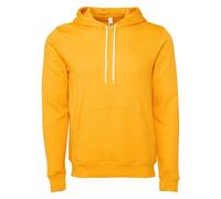 Bella Canvas Unisex Polycotton Fleece Hoodie Gold Relaxed Fit