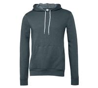 Bella+Canvas Poly-Cotton Fleece Pullover Heather Slate Unisex Hoodie - Size XS