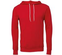 Bella Canvas Unisex Polycotton Fleece Pullover Hoodie - Red