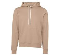 Bella Canvas Unisex Polycotton Fleece Hoodie Tan Relaxed Fit